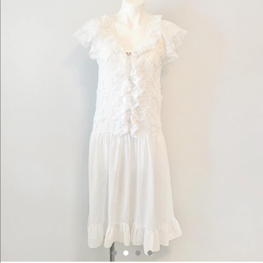 Beautiful Vintage White Gilligan O’Malley Dress